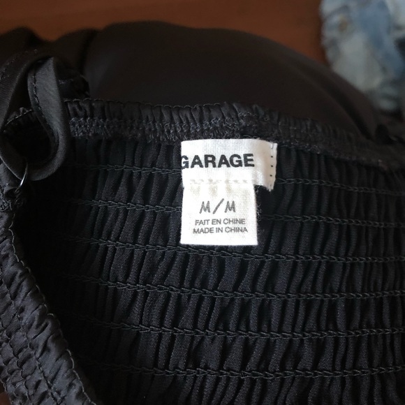 Garage Black Satin Fit and Flare dress - Picture 4 of 4